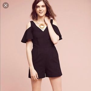 NWOT - Anthropologie Black Romper